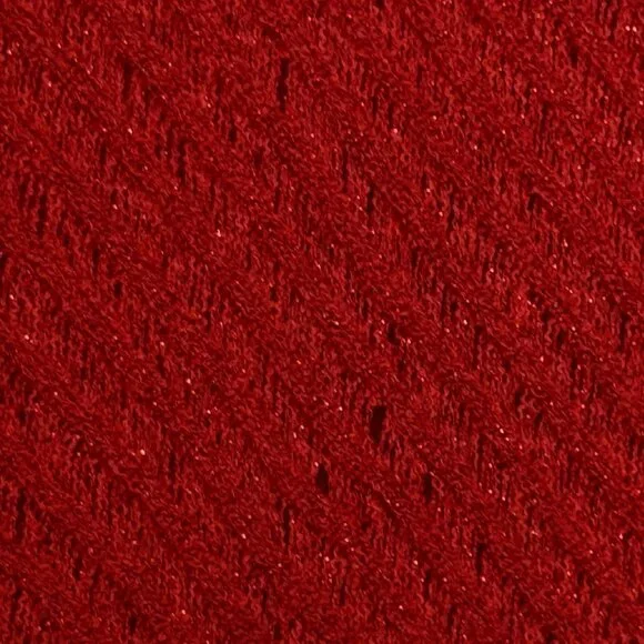 JLO Jennifer Lopez V neck Sparkle Sheer Sweater w/APT Red Cami Both XL - Picture 8 of 16